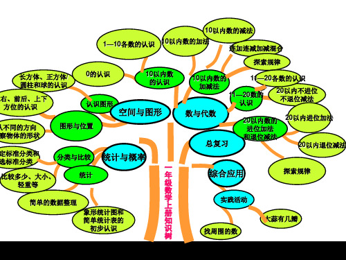 一年级数学上册知识树(青岛版)