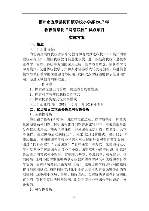 05试点项目实施方案