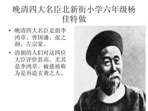 晚清四大名臣