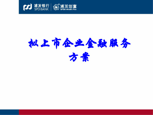 拟上市公司营销方案