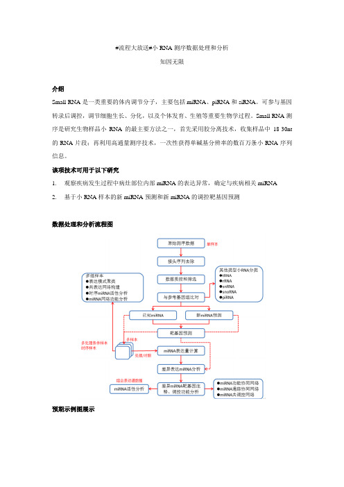 小RNA测序数据处理和分析流程