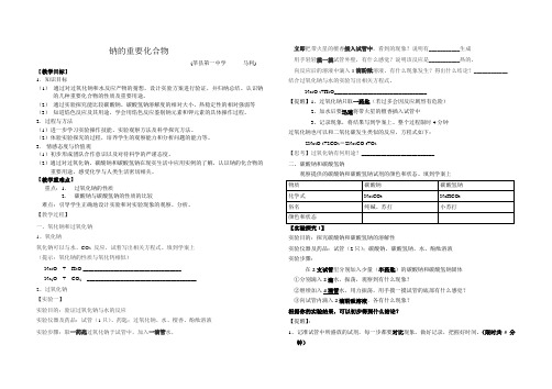 钠及其化合物教案