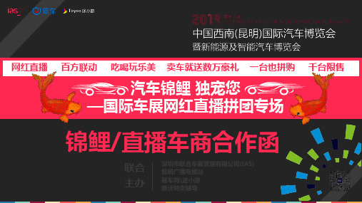 1018汽车锦鲤 独宠你—国际车展拼团团网红直播现场案(内部使用)