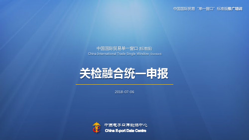 中国国际贸易“单一窗口”标准版-新版报关单-申报