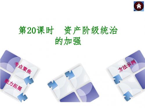 2015中考历史复习：资产阶级统治的加强
