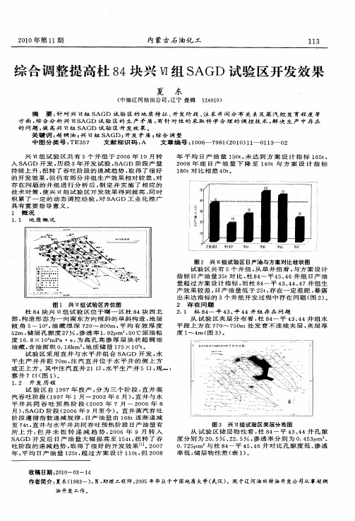 综合调整提高杜84块兴Ⅵ组SAGD试验区开发效果