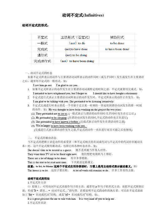 动词不定式详细讲解学案