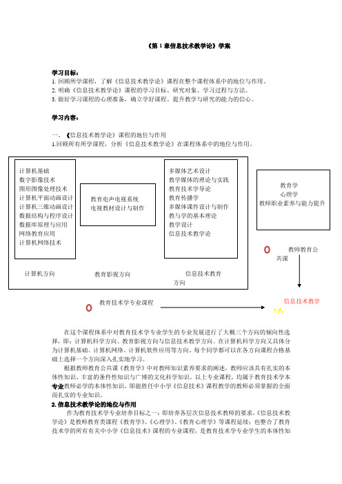 第1章信息技术教学论概述