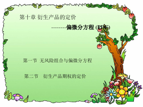 随机过程衍生产品的定价偏微分方程 (PDE)