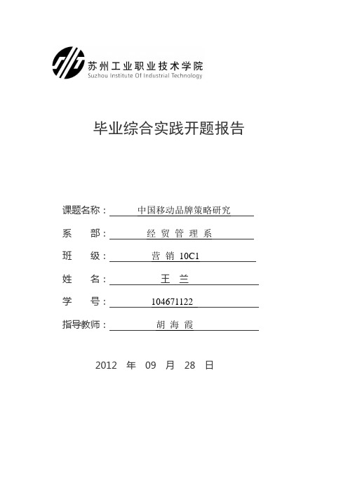 开题报告。王兰