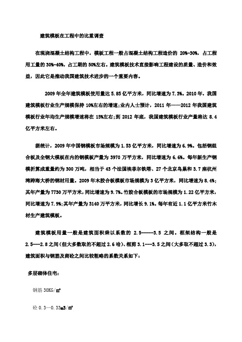 建筑 在工程中所占比重分析