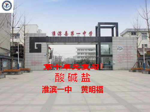 人教版九年级化学下册第十单元酸和碱复习(68张PPT)