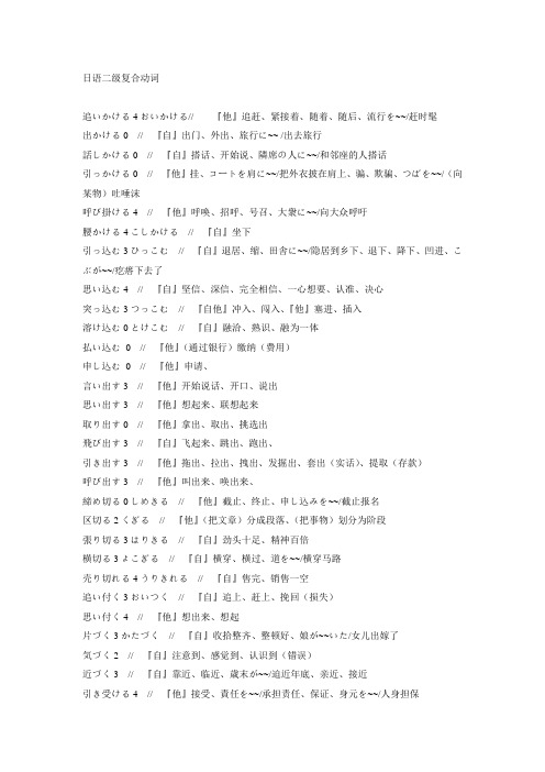 日语一级考试高频词汇精粹