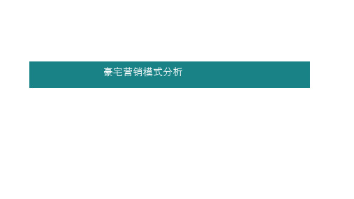 豪宅营销模式分析