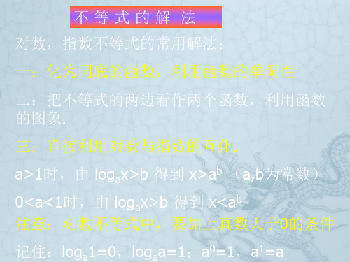 高三数学第一轮复习不等式的解法课件