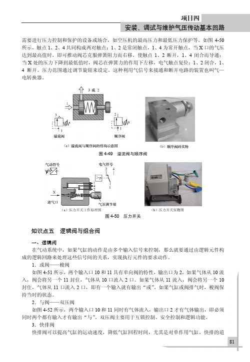 知识点五 逻辑阀与组合阀_气动与液压技术基本功_[共3页]