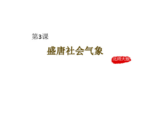 盛唐社会气象PPT课件1 北师大版优秀课件