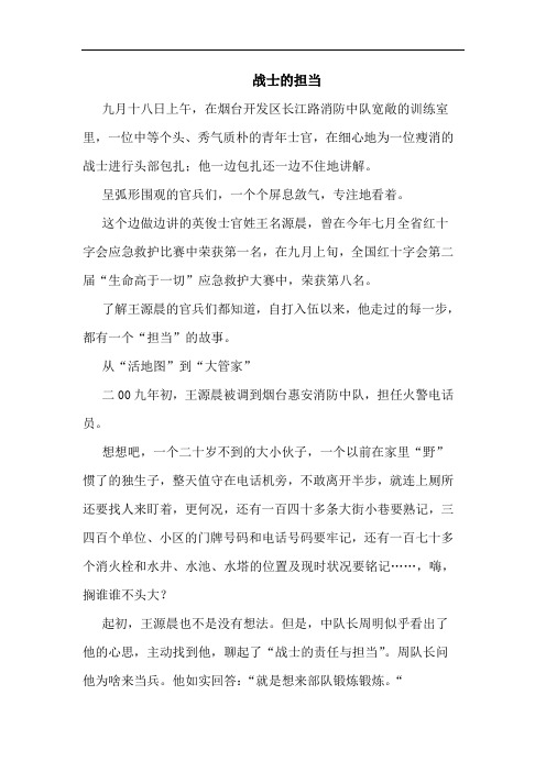 战士的担当