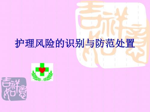 护理风险的识别与防范处置 PPT课件