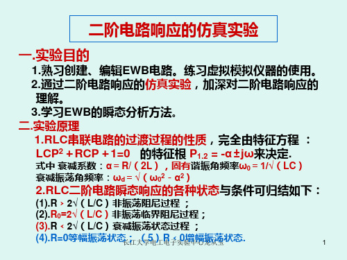 7.二阶电路响应的仿真实验