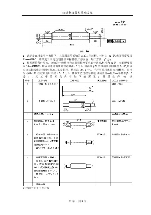 机械制造技术基础典型例题(精心整理)