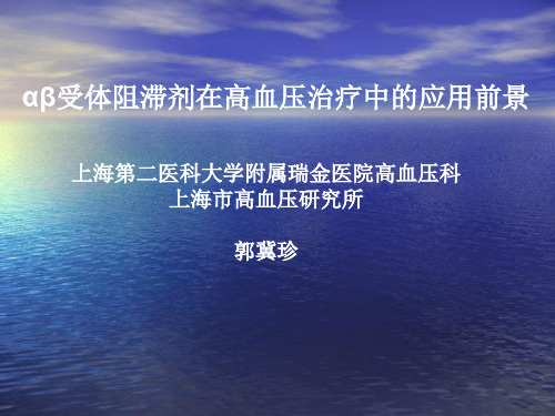 αβ受体阻滞剂在高血压治疗中的应用前景