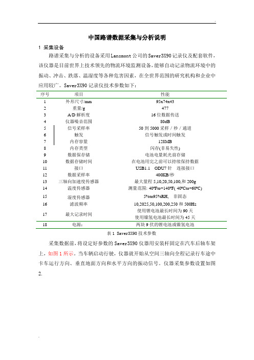 中国路谱数据采集与分析说明