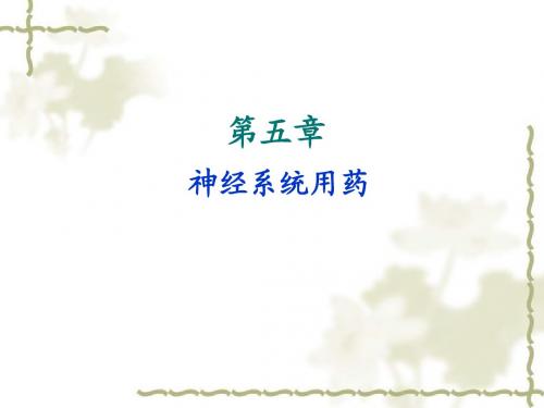 第五章神经系统用药