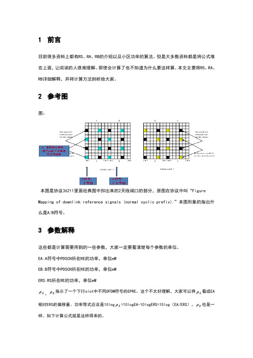 LTE之RS、PA、PB详解