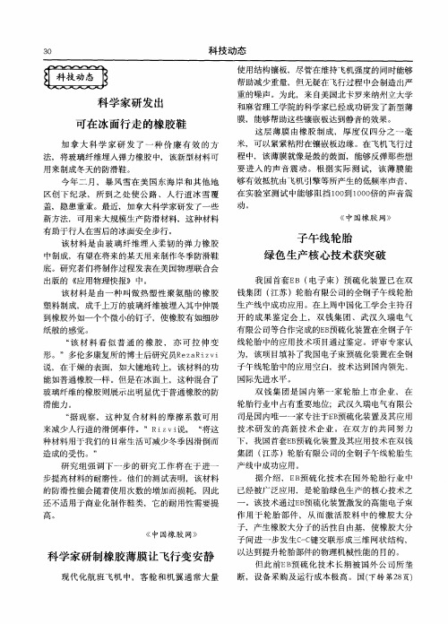 科学家研发出可在冰面行走的橡胶鞋