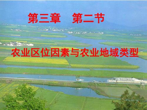 中图版高中地理必修二3.1《农业区位因素与农业地域类型》(共21张PPT)