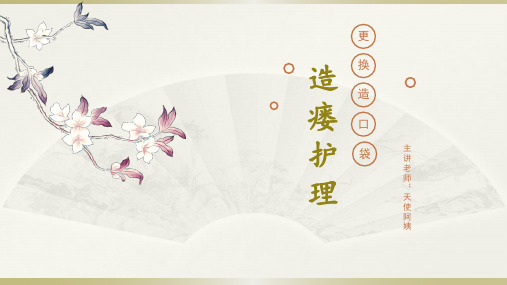 造瘘口护理-更换造瘘袋流程(教学PPT)