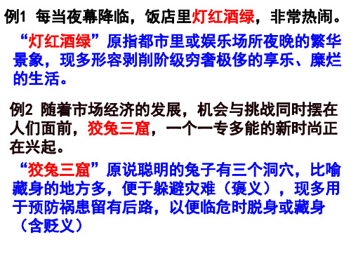 成语多义误用