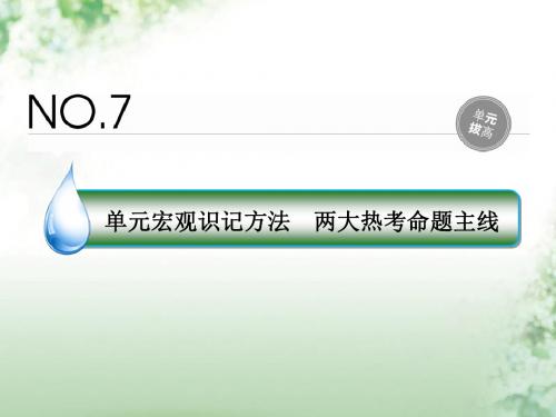 高考历史一轮复习第七单元走向世界的资本主义市场单元拔高课件人民版
