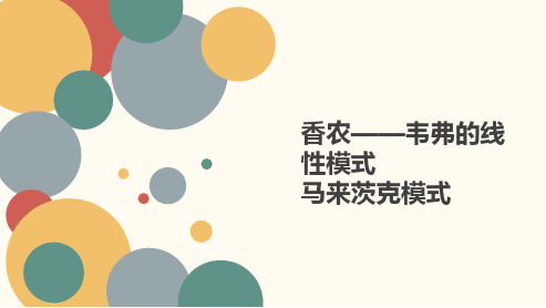 传播模式精品PPT课件