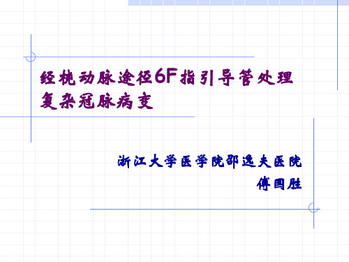 复杂病变的TRI-傅国胜