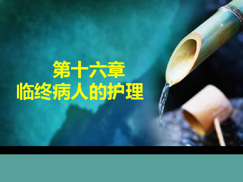 16护理学基础第十六章