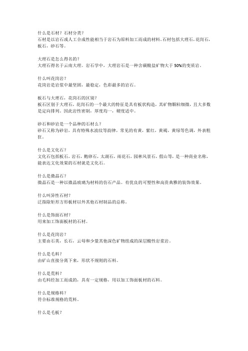什么是石材
