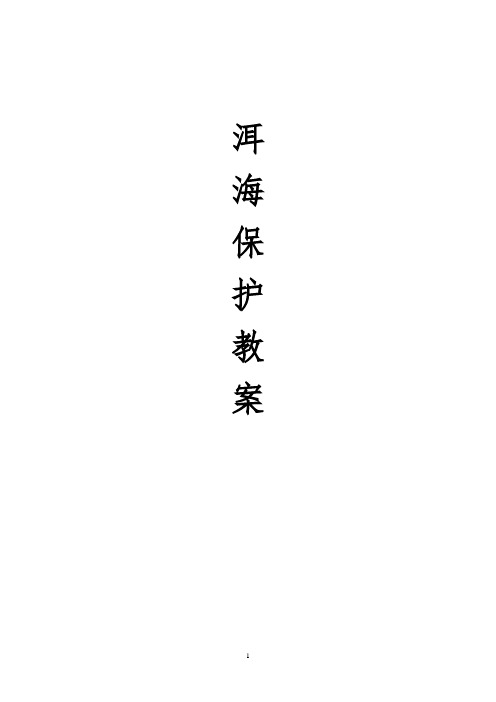 洱海保护教案1