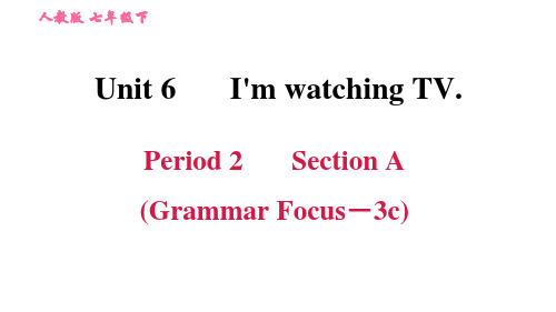 人教版七年级下册英语课件 Period 2 Section A(Grammar Focus-3c)