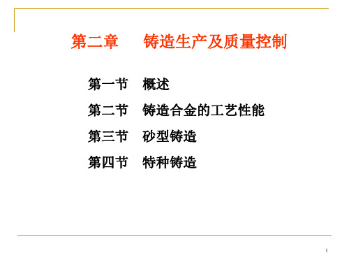 铸造生产及质量控制PPT演示文稿