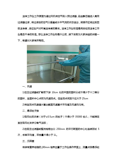 洁净工作台检测