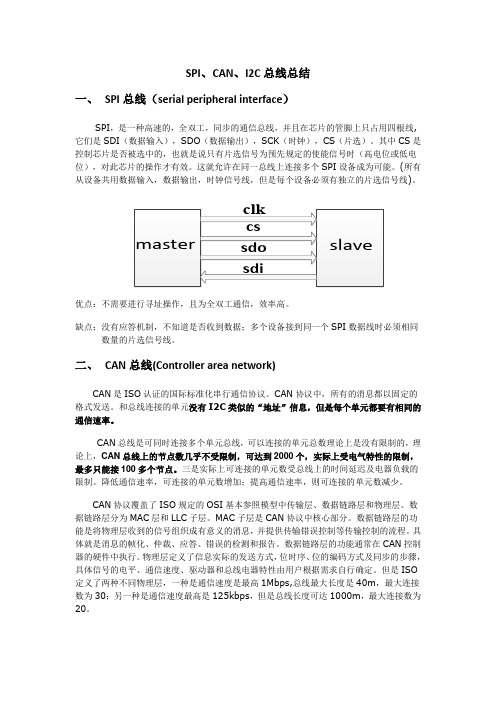 串行总线总结
