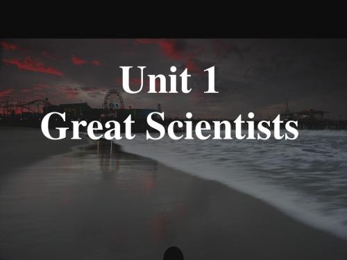人教版高中英语必修五 unit1_Great_Scientists grammar