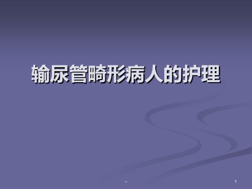 输尿管畸形PPT课件