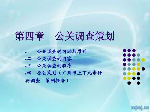 公关调查课件