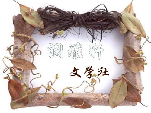 澜雅轩第一次正式会议