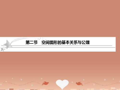 高考数学总复习 7-2 空间图形的基本关系与公理课件 北师大版