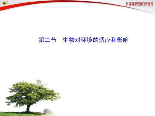 生物对环境的适应和影响