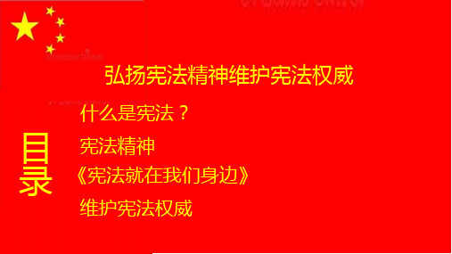 2020年第七个国家宪法纪念日(12.4)普法课件PPT